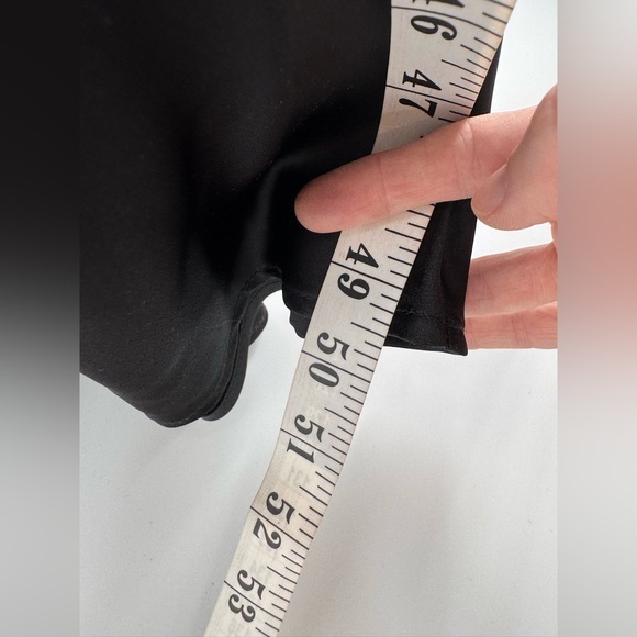 Renee C Women's Cowl Neck Fit & Flare Midi Dress 3/4 Sleeve Black Size Medium - Picture 7 of 7